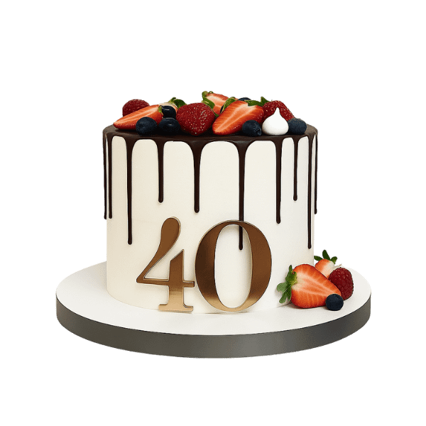 Tort klasyczny ciemny z owocami