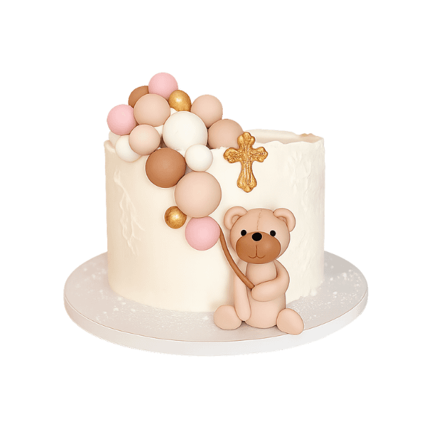 Tort Miś z balonami